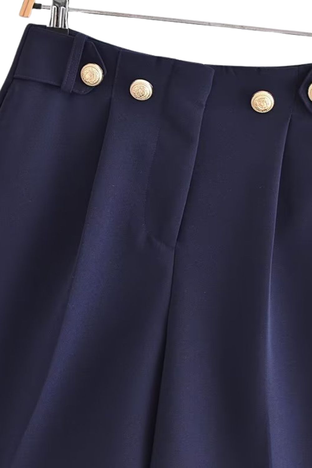 ‘Layla’ Gold-Buttoned Blazer & High-Waist Shorts (Sold Separately)