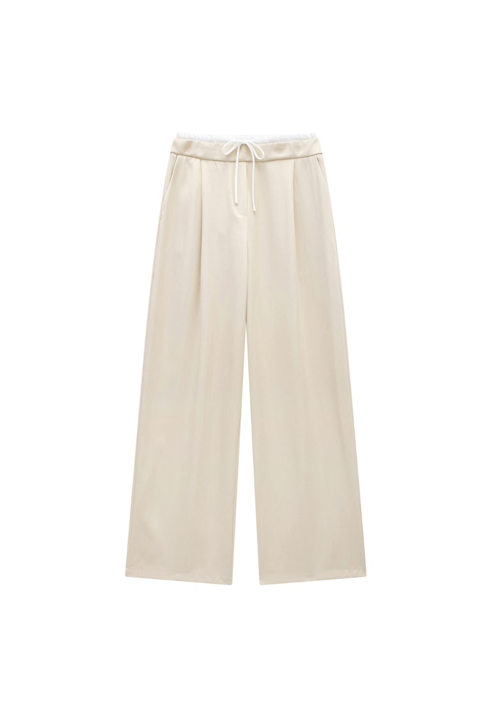 'Emily' Paneled Design Straight-Leg Pants