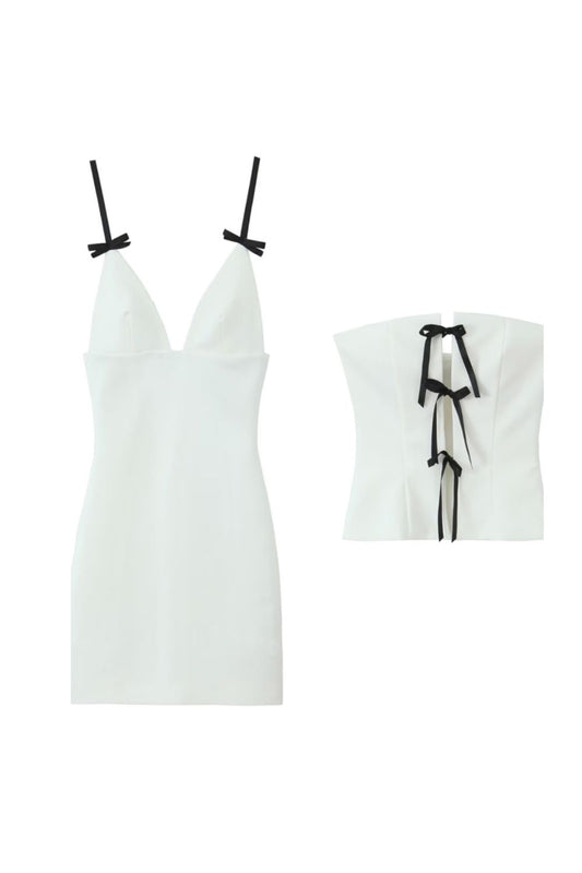 ‘Sophia’  Strapless Mini Skirt & Corset Vest （Sold Seperately)