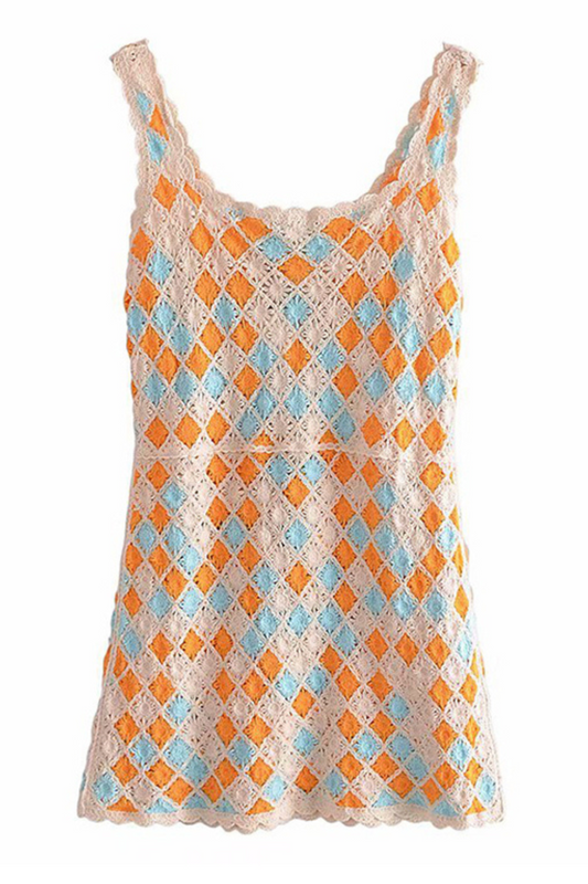 'Whitley' Crochet Sleeveless Dress