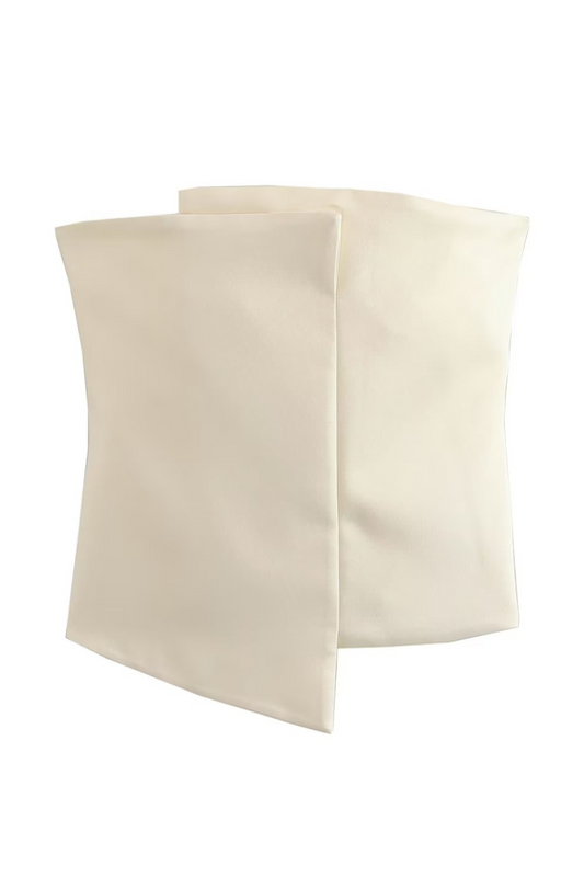 'Eileen' Silk-Satin Off-Shoulder Top