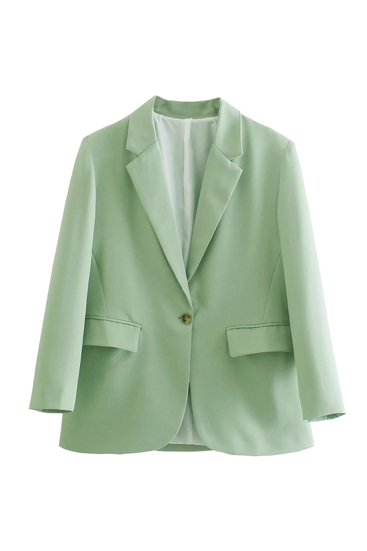 'Zendaya' Long-Sleeved Collared Blazer Jacket (4 Colors)