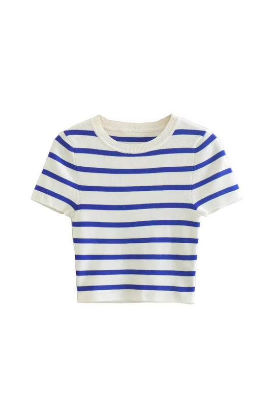 'Riley' Striped Short Sleeved T-shirt (2 Colors)