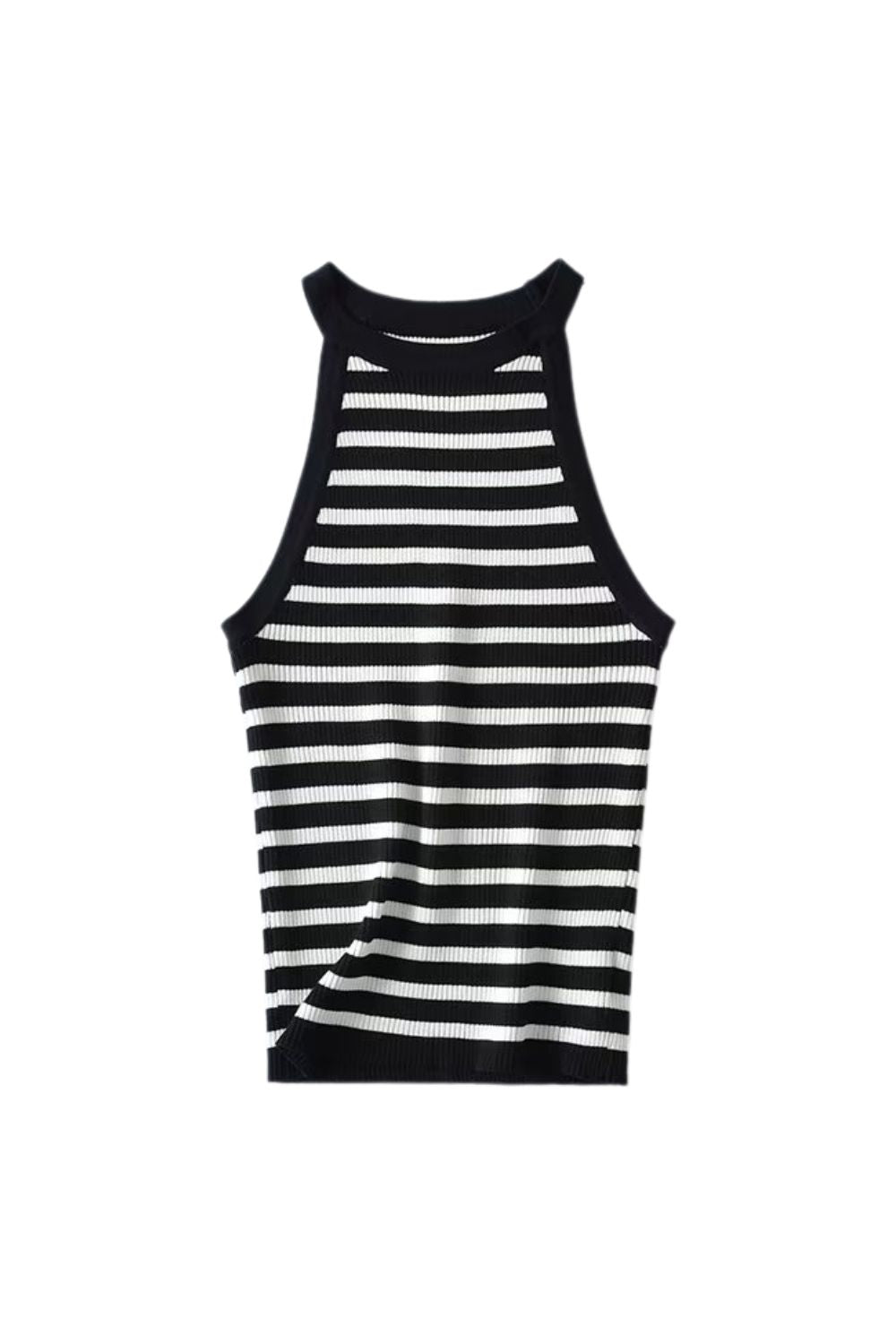 'Inga' Sleeveless Knit Halter Top