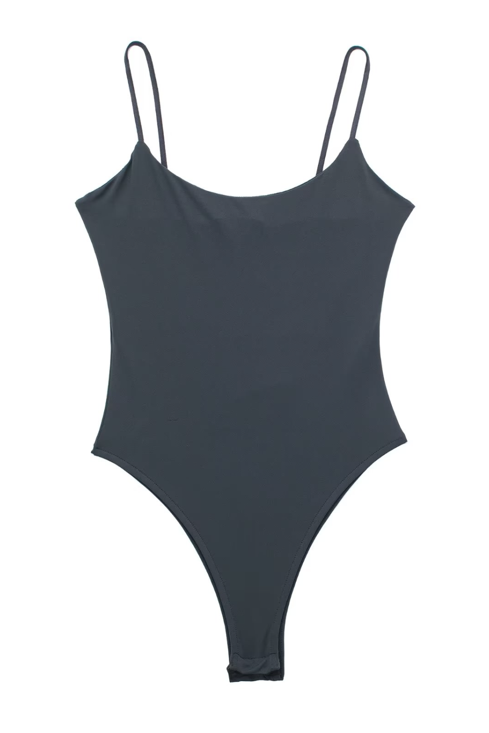 'Naomi' Thin Straps Crewneck Bodysuit (3 Colors)