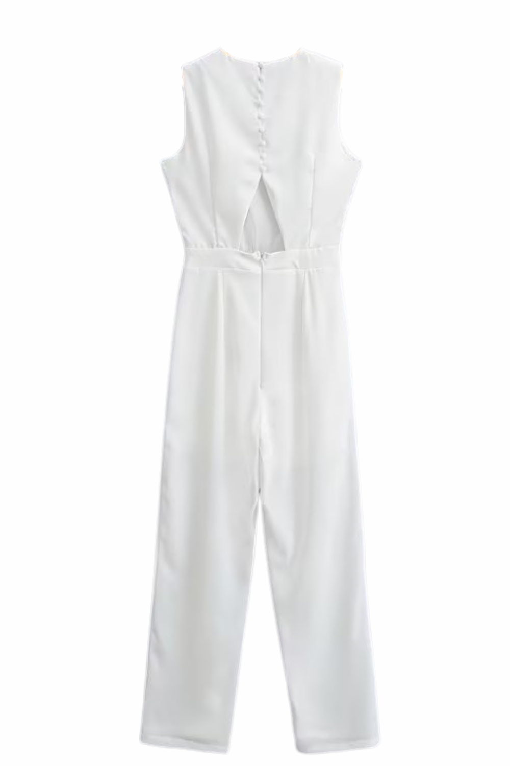 'Fatima' Sleeveless Back Buttoned Jumpsuit (3 Colors)