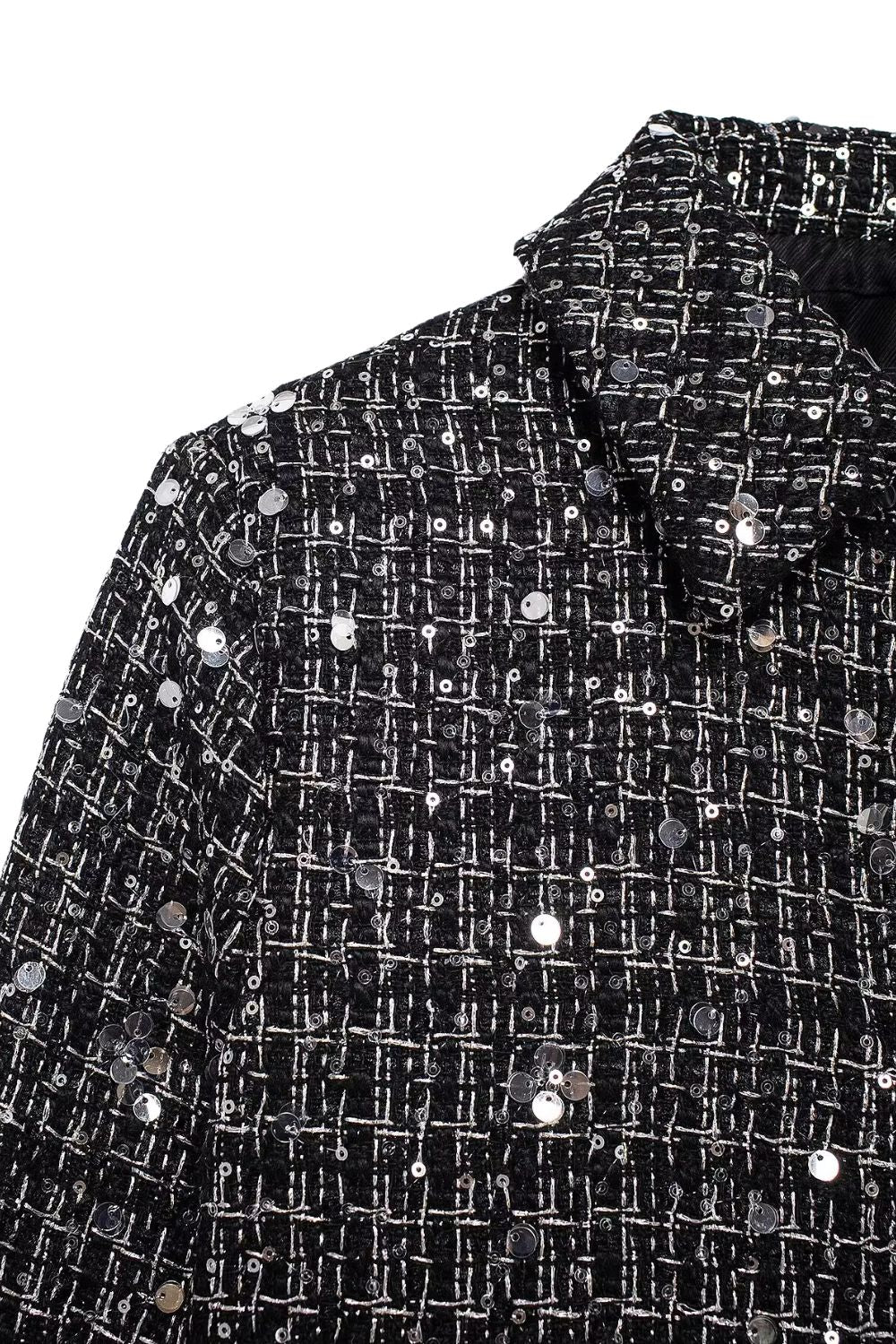 'Brittany' Textured Long-Sleeve Blazer & Trousers (Sold Separately)