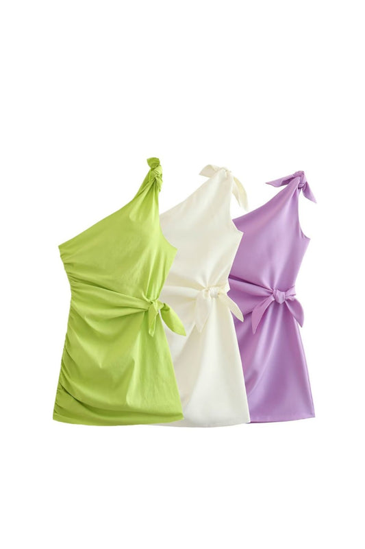 ‘Skylar’ Asymmetric Midi Dress