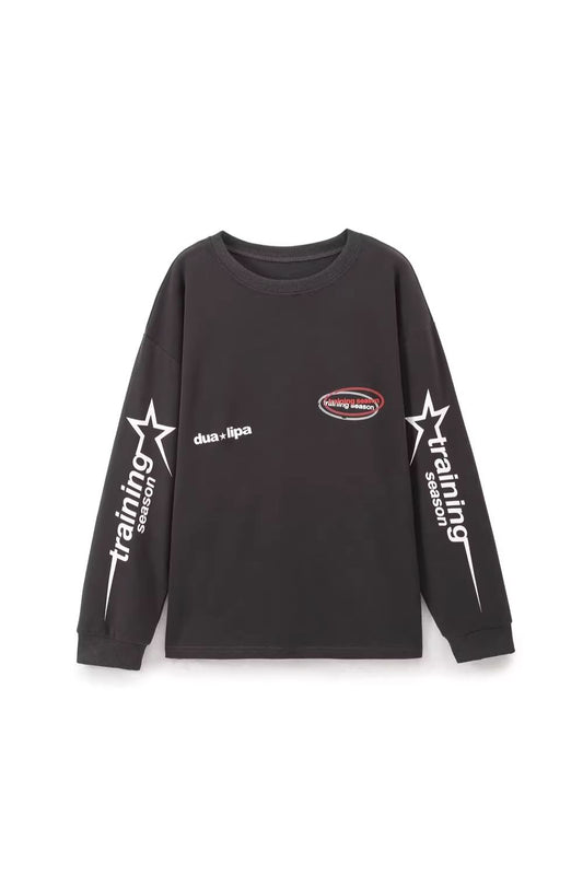 'Zoey' Casual Printed Long-Sleeve Sweatshirt