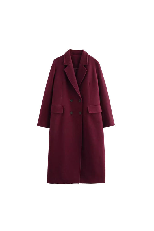 'Damla' Blended Fabric Overcoat