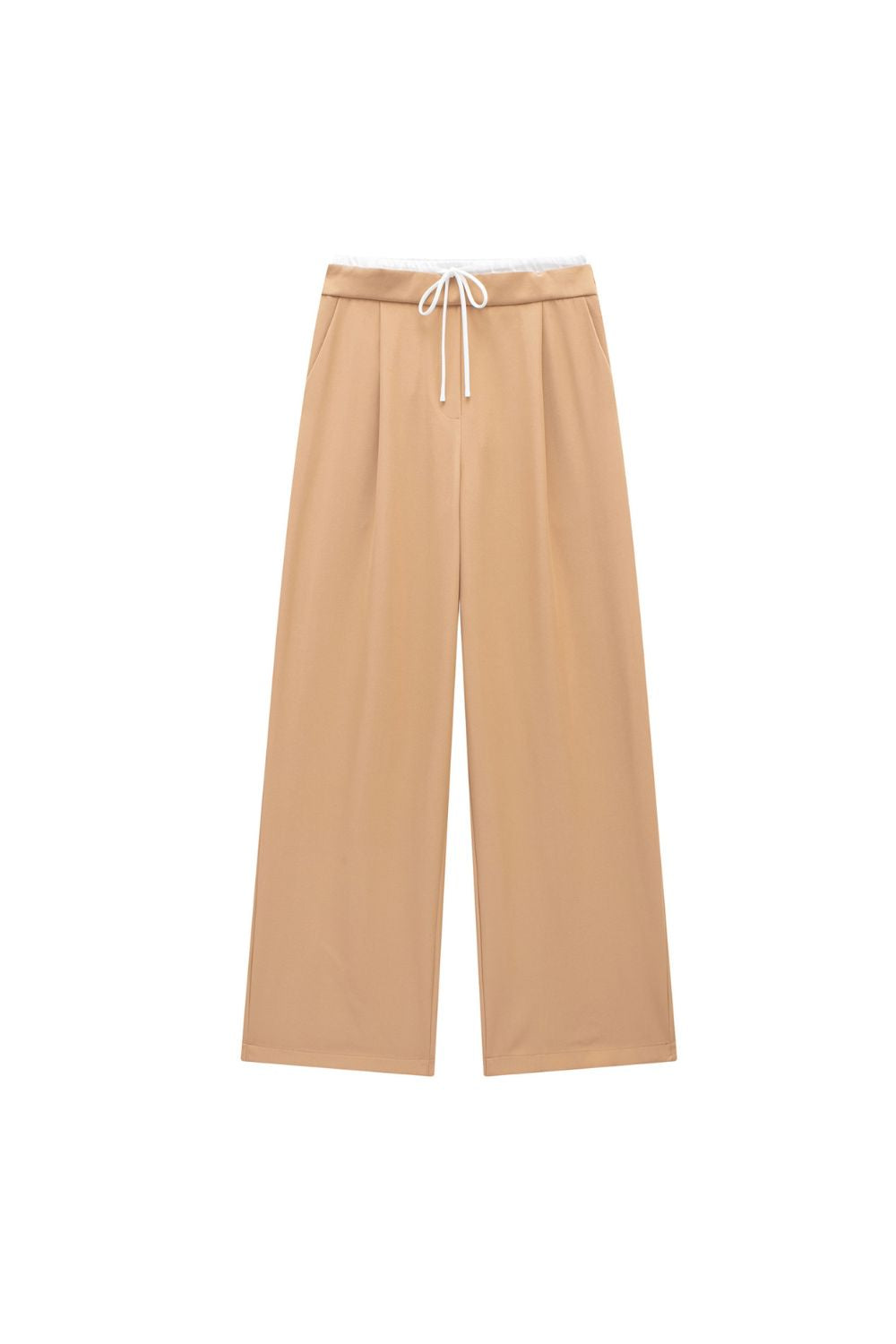 'Emily' Paneled Design Straight-Leg Pants