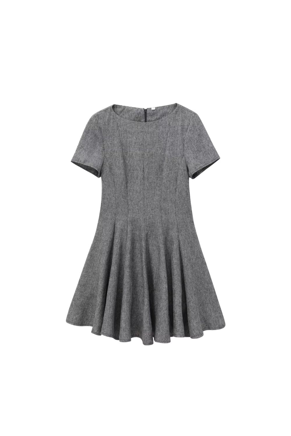 'Hayley' Mini Short Sleeve Dress with Wide Skirt