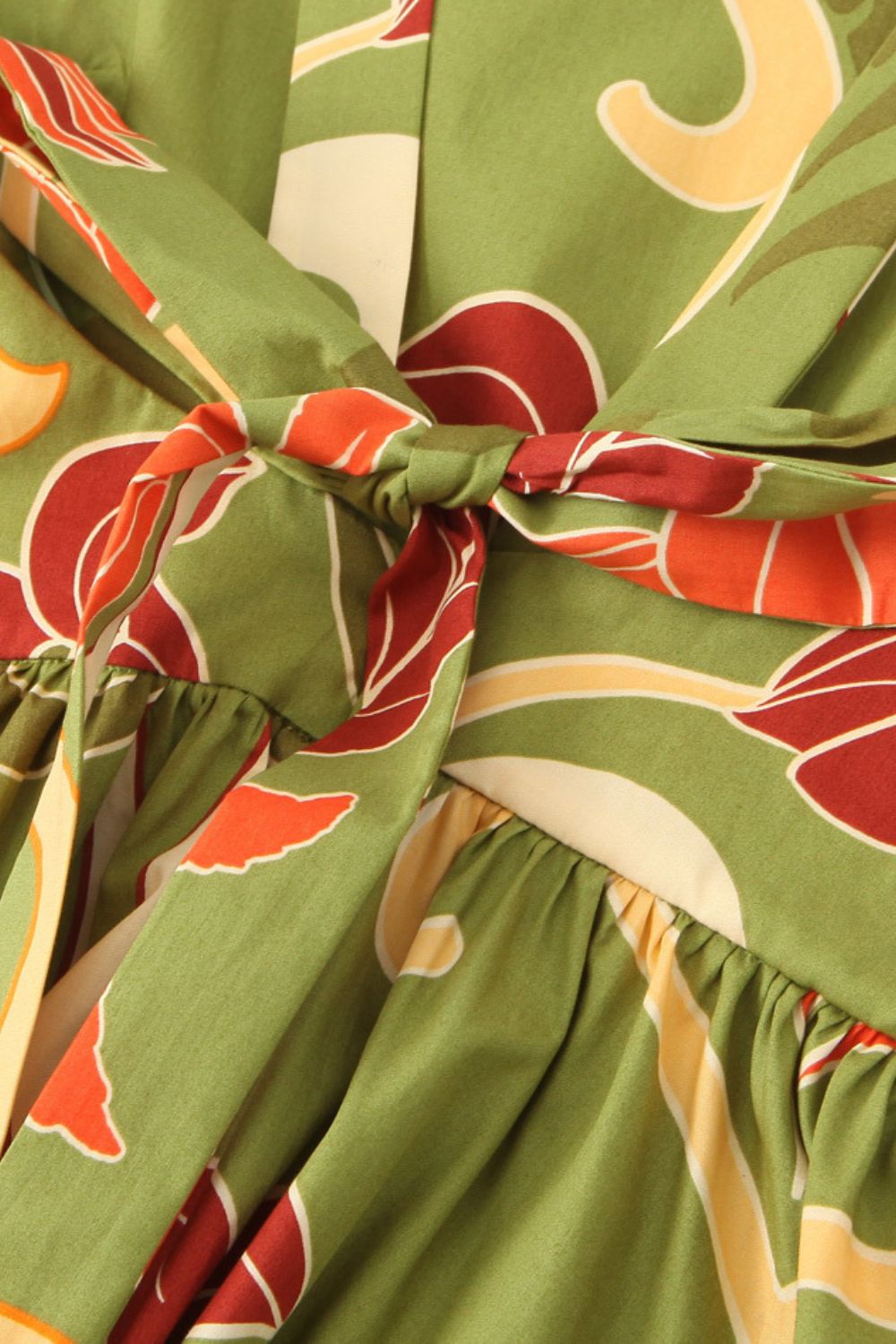 ‘Erin’ Casual Spaghetti Strap Printed Midi Dress