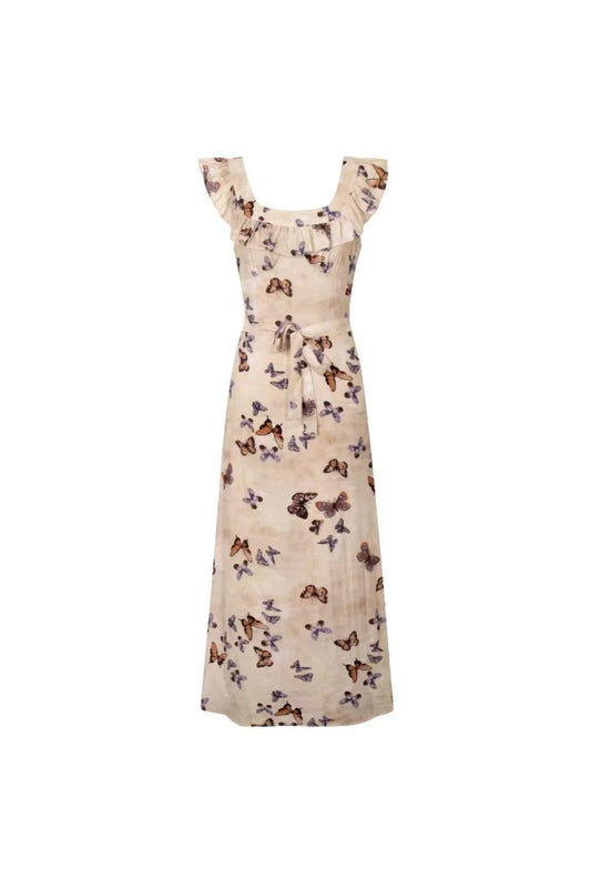 ‘Rosie’ Butterfly Print Casual Sling Dress