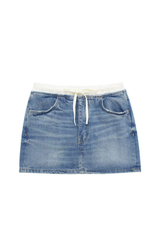 ‘Millie’  Denim Patchwork Skirt