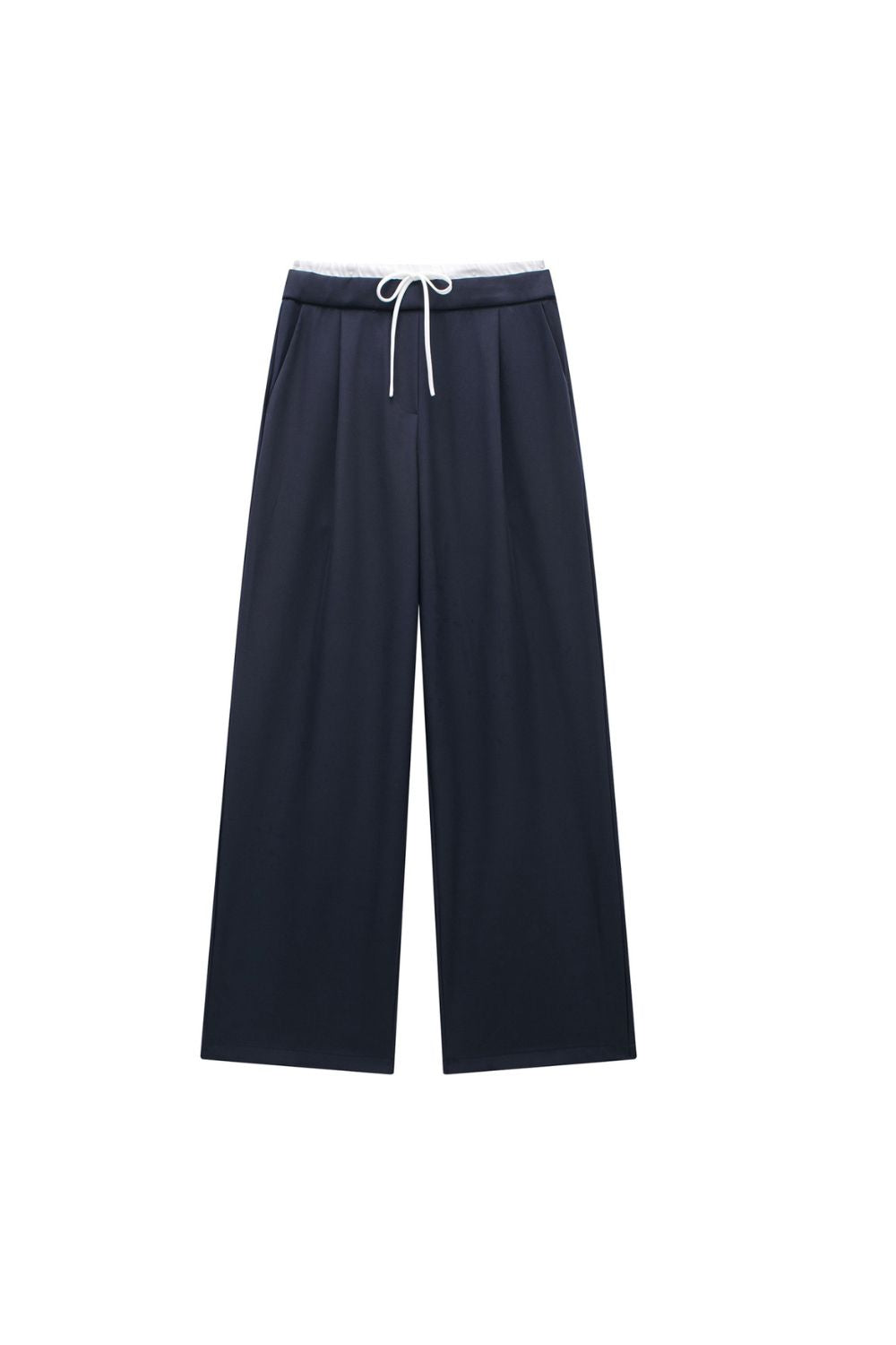 'Emily' Paneled Design Straight-Leg Pants