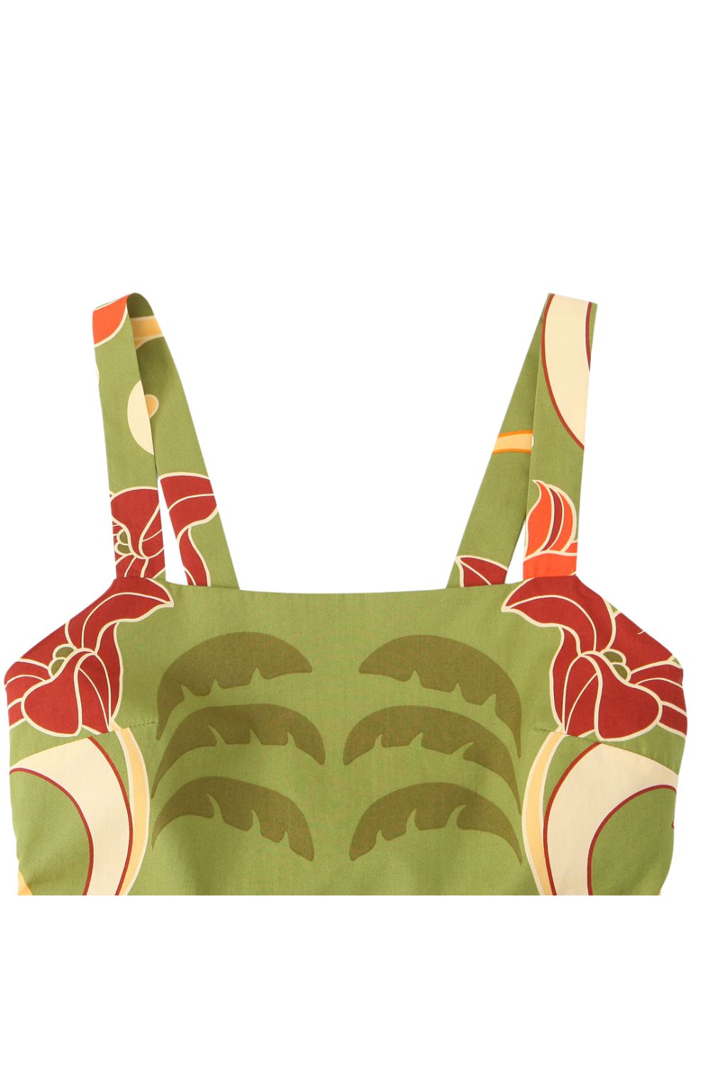 ‘Erin’ Casual Spaghetti Strap Printed Midi Dress