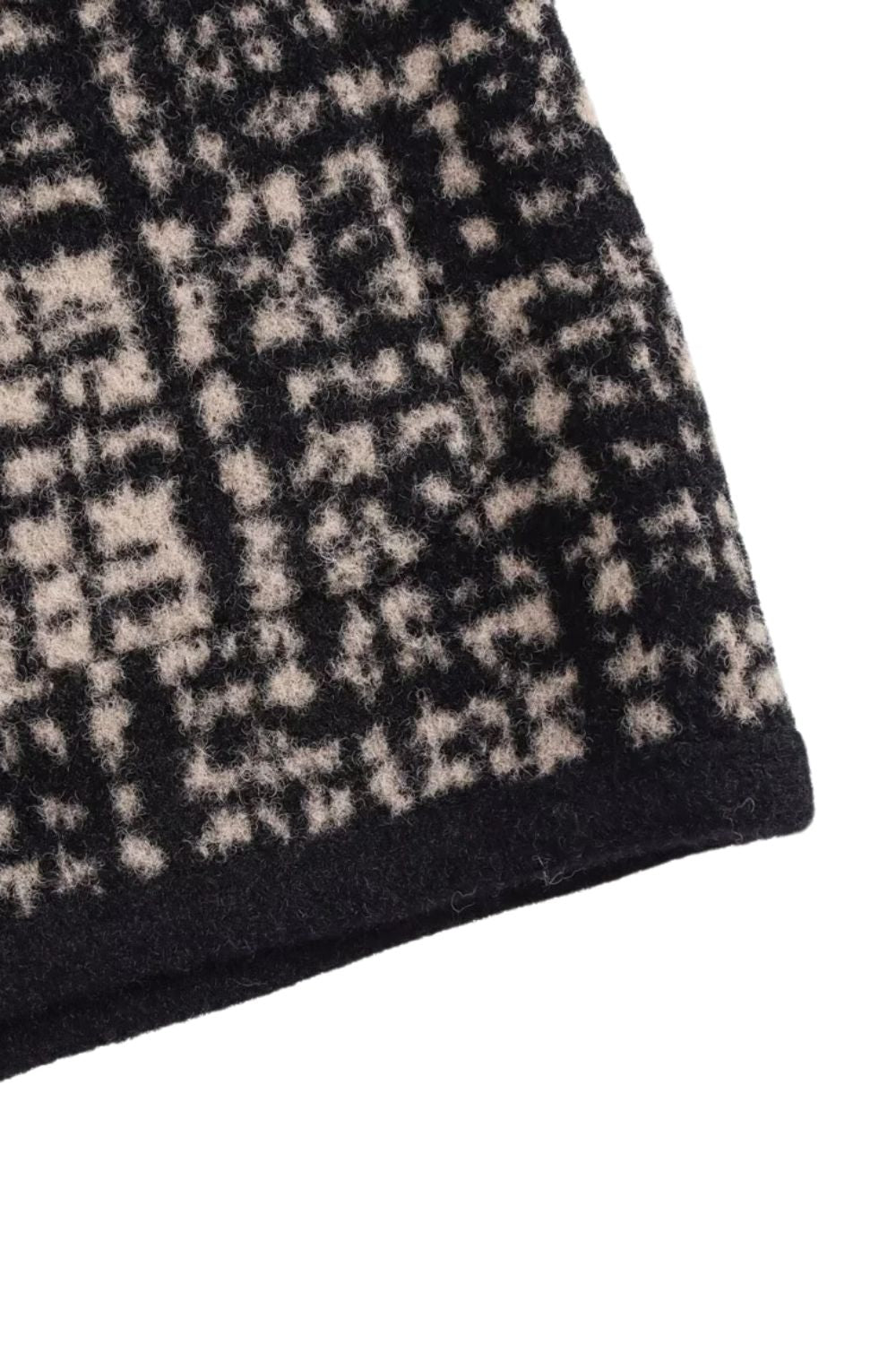 ‘Georgina’ Vibrant Jacquard Knit Sweater Coat