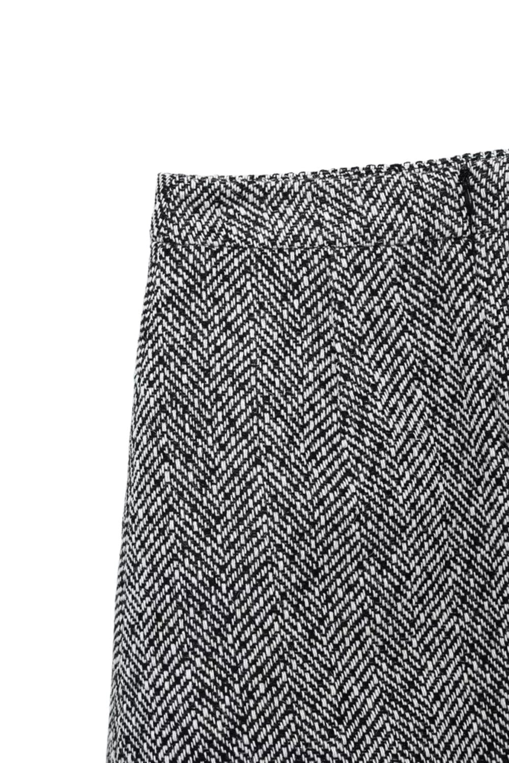 'Charlotte' Herringbone Mini Blazer & Skirt Set (Sold Separately)