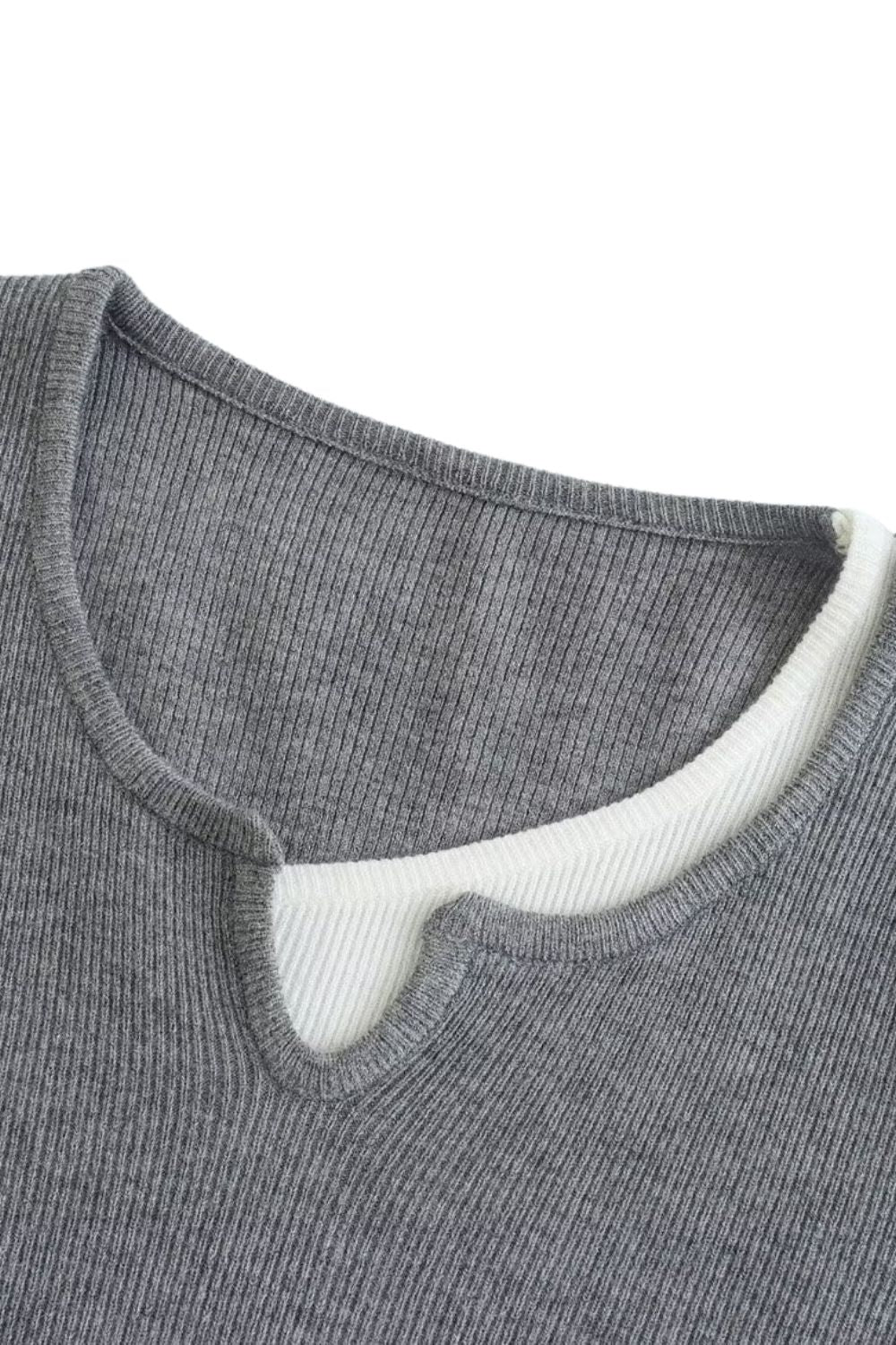 'Bella'Faux Two-Piece Knit Top