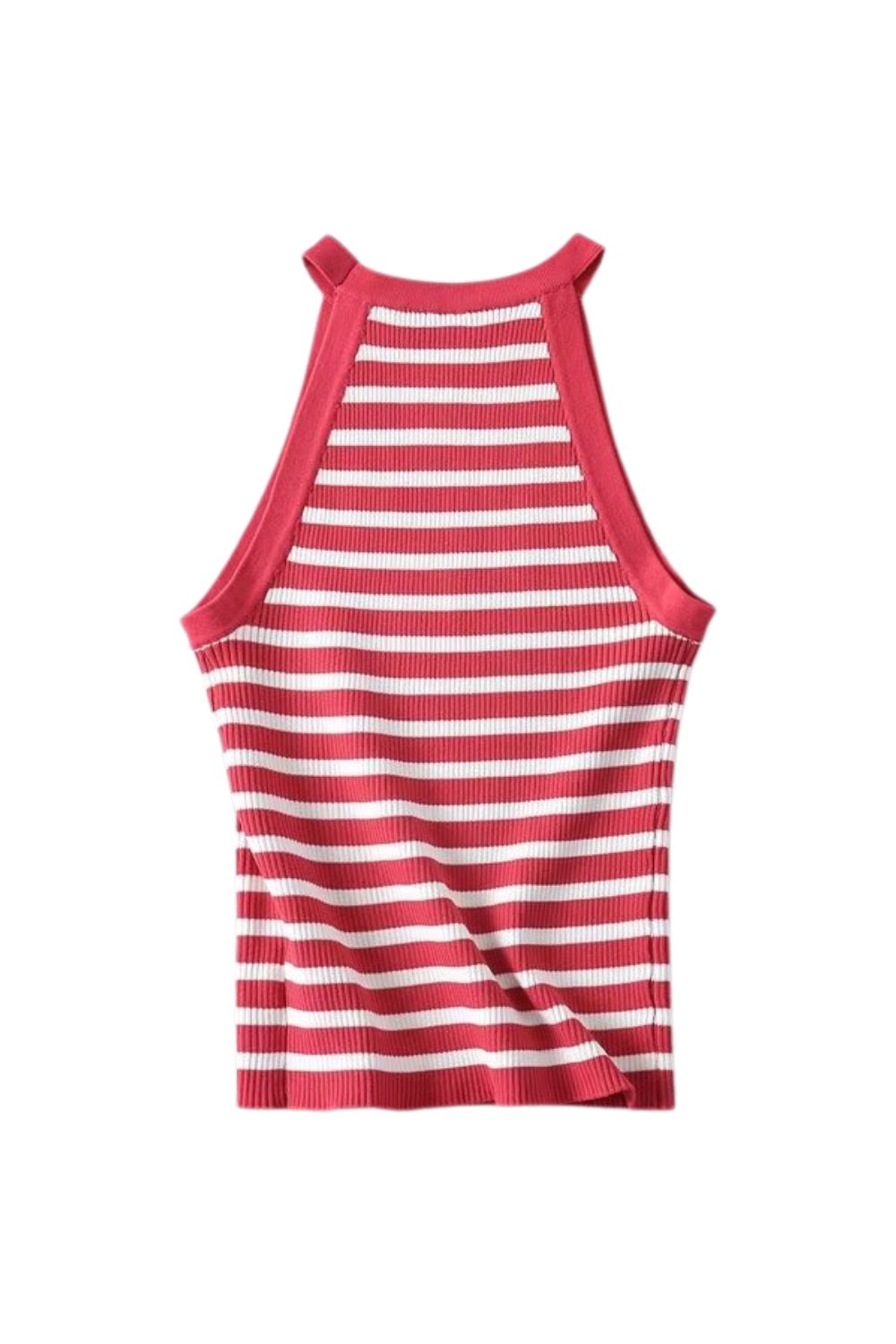 'Inga' Sleeveless Knit Halter Top