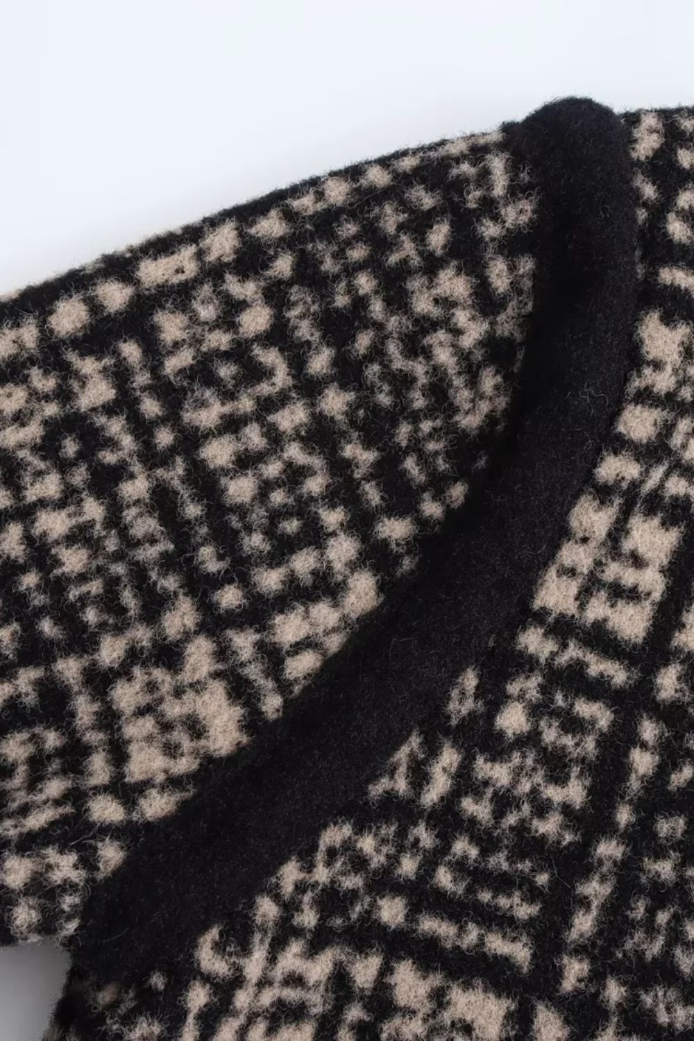 ‘Georgina’ Vibrant Jacquard Knit Sweater Coat