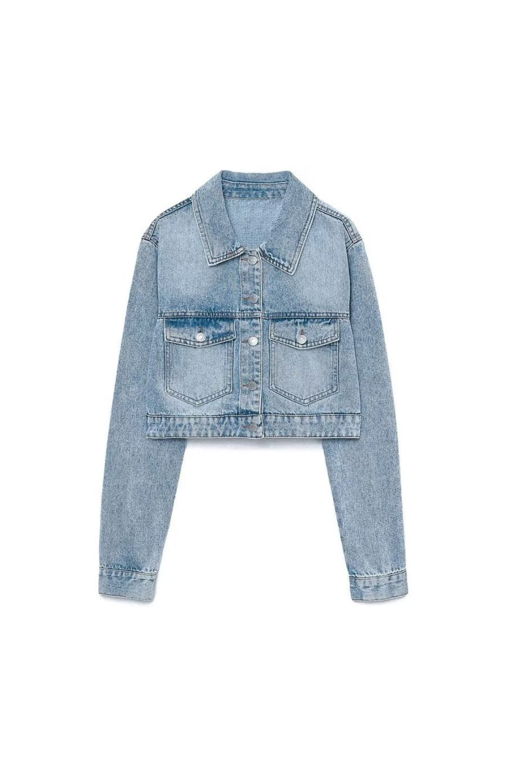 ' Jordan'  Collared Long-Sleeve Denim Jacket