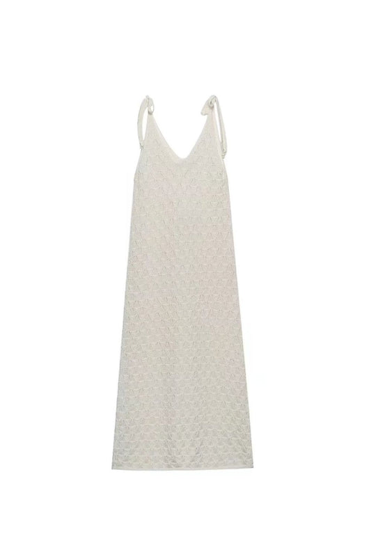 ‘Leah’ Elegant Hollow-Out Knit Dress