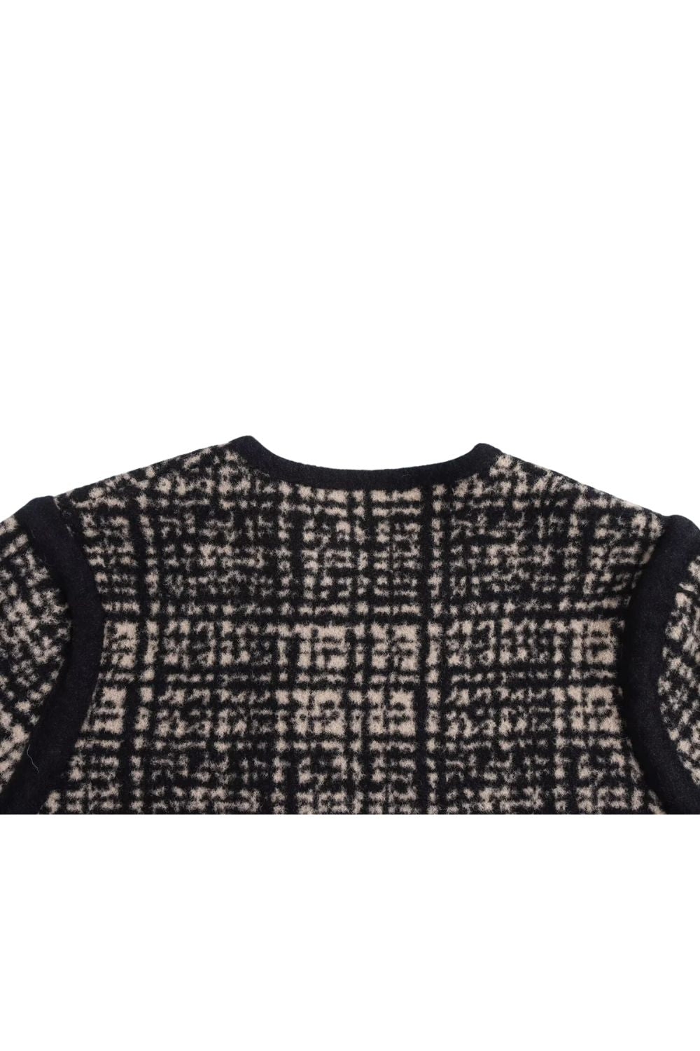 ‘Georgina’ Vibrant Jacquard Knit Sweater Coat