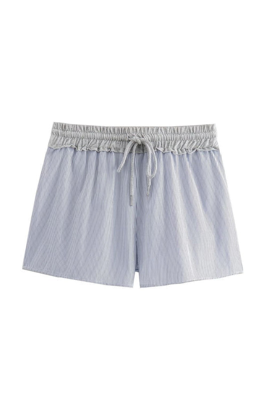 ‘Abigail’ Striped Patchwork Shorts