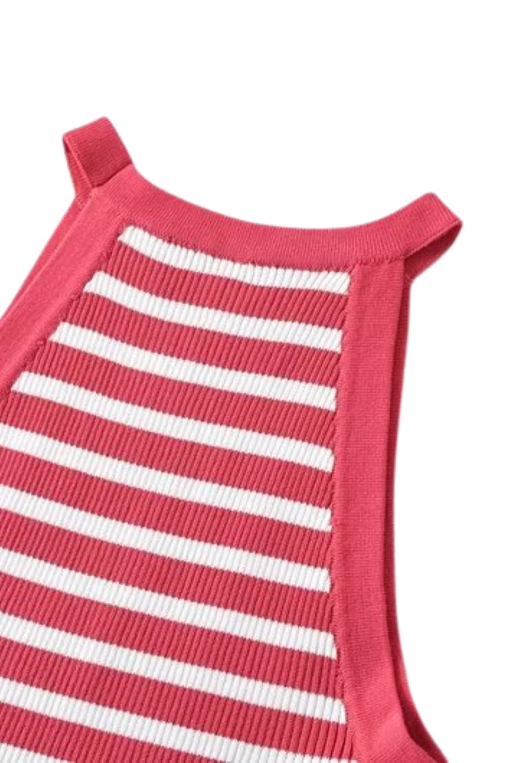 'Inga' Sleeveless Knit Halter Top