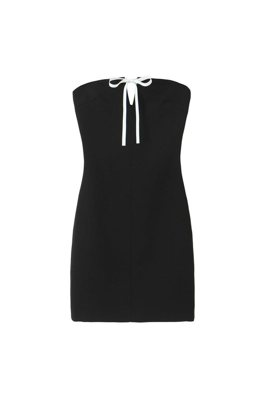 'Ruby' Black Off-Shoulder Bodycon Mini Skirt