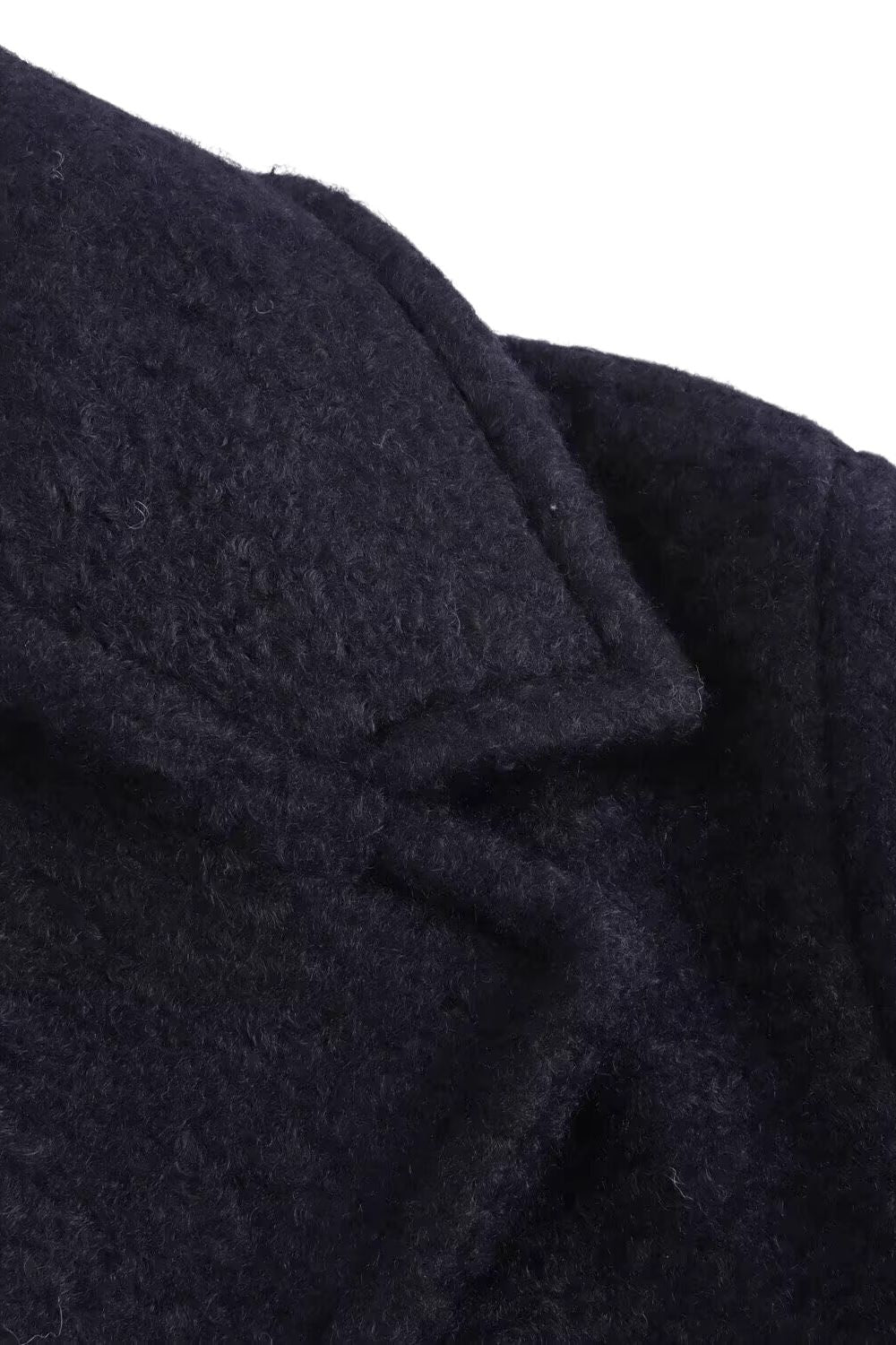 'Dawn' Simplified Beaded Double-Breasted Overcoat