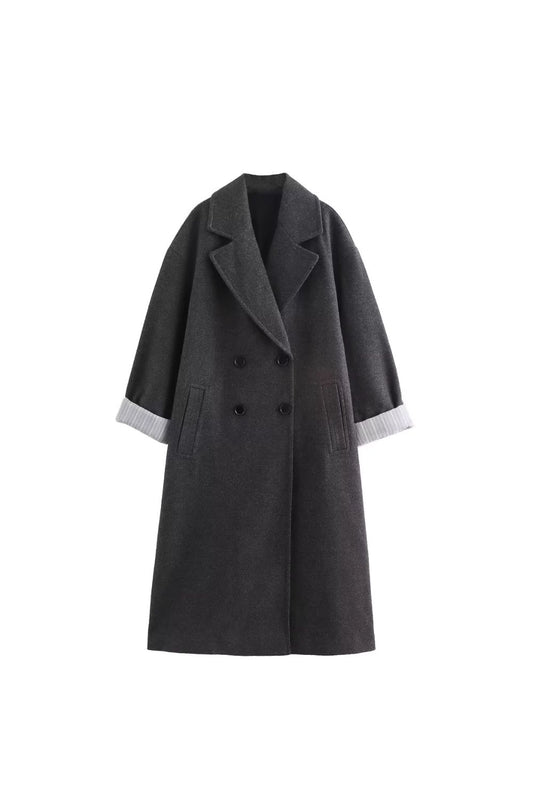 'Layla' Oversized Double-Breasted Coat