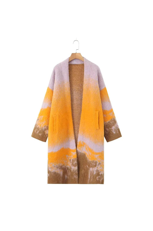 'Adam' Ombre Long Cardigan Sweater Coat