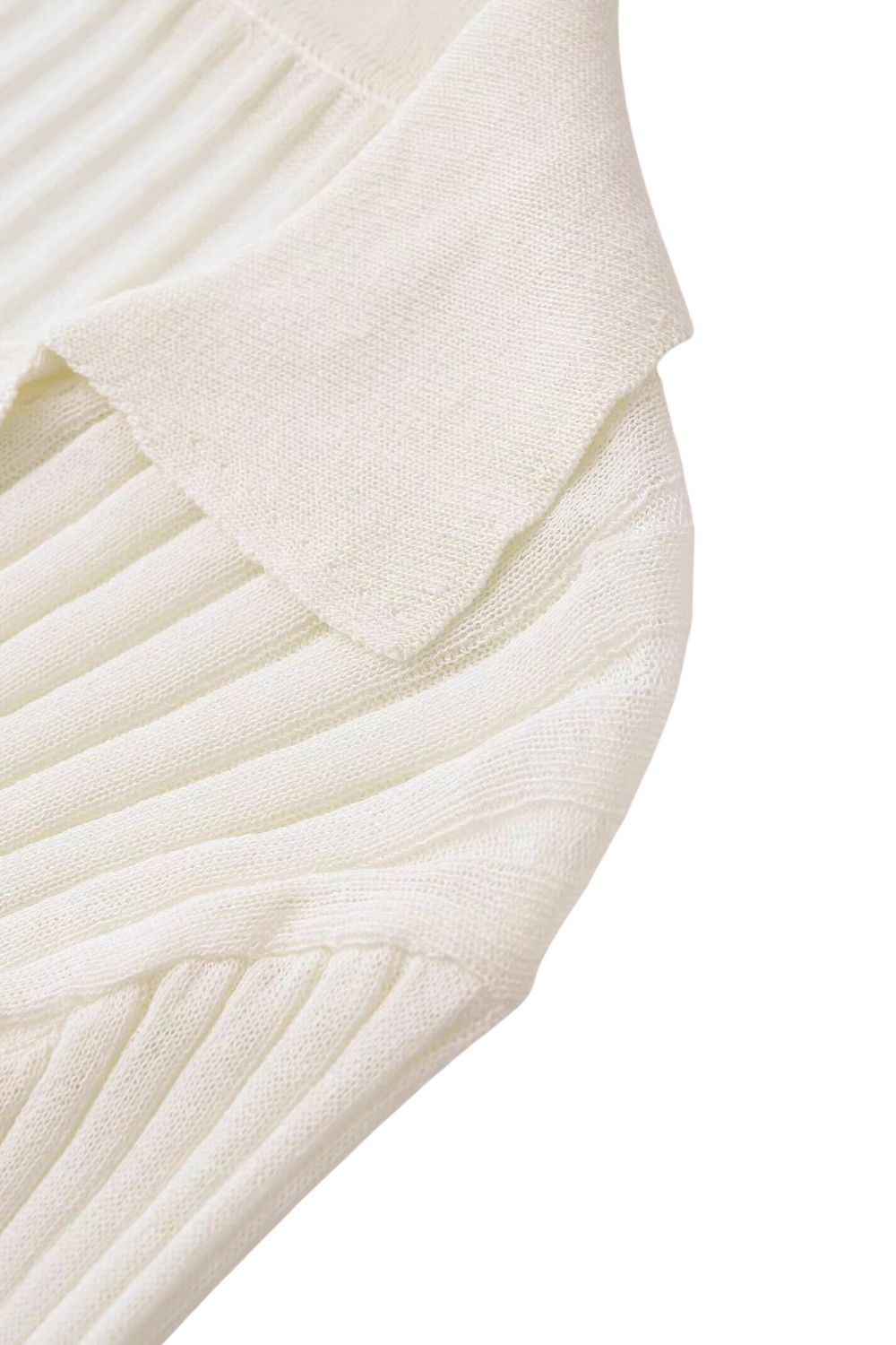 'Scarlett' Ribbed Collar Long Sleeve Knit Cardigan