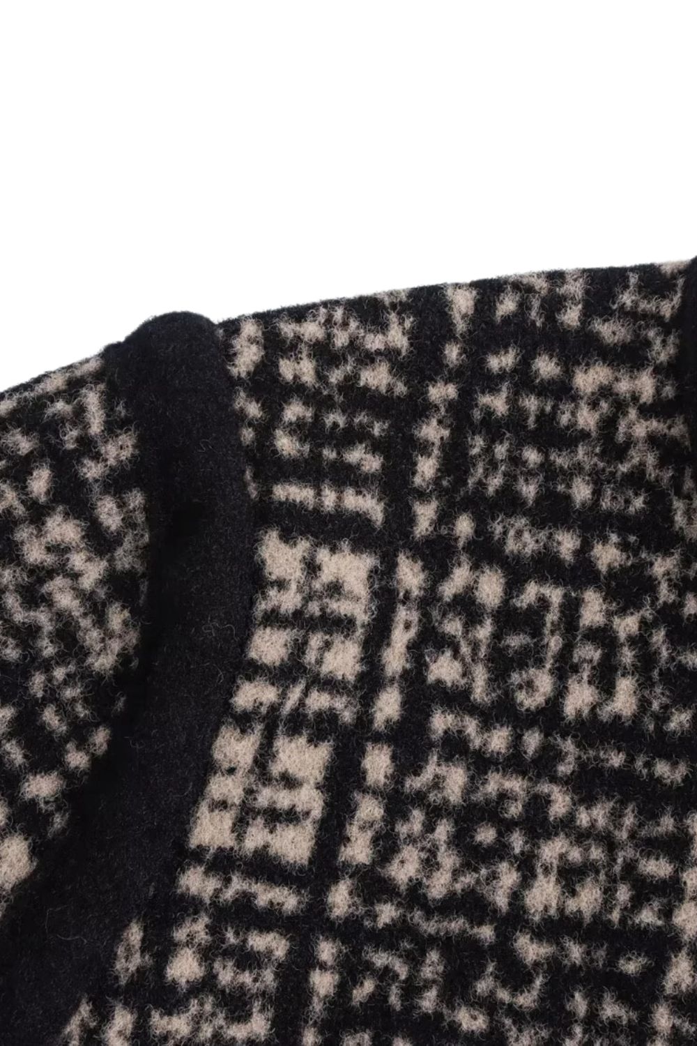 ‘Georgina’ Vibrant Jacquard Knit Sweater Coat