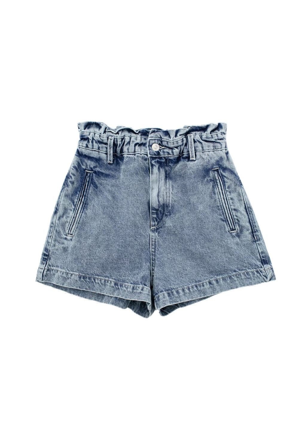 ' Daniel ' Denim Vest & High-Waist Shorts Combo (Sold Separately)