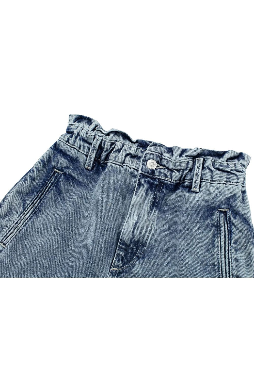 ' Daniel ' Denim Vest & High-Waist Shorts Combo (Sold Separately)