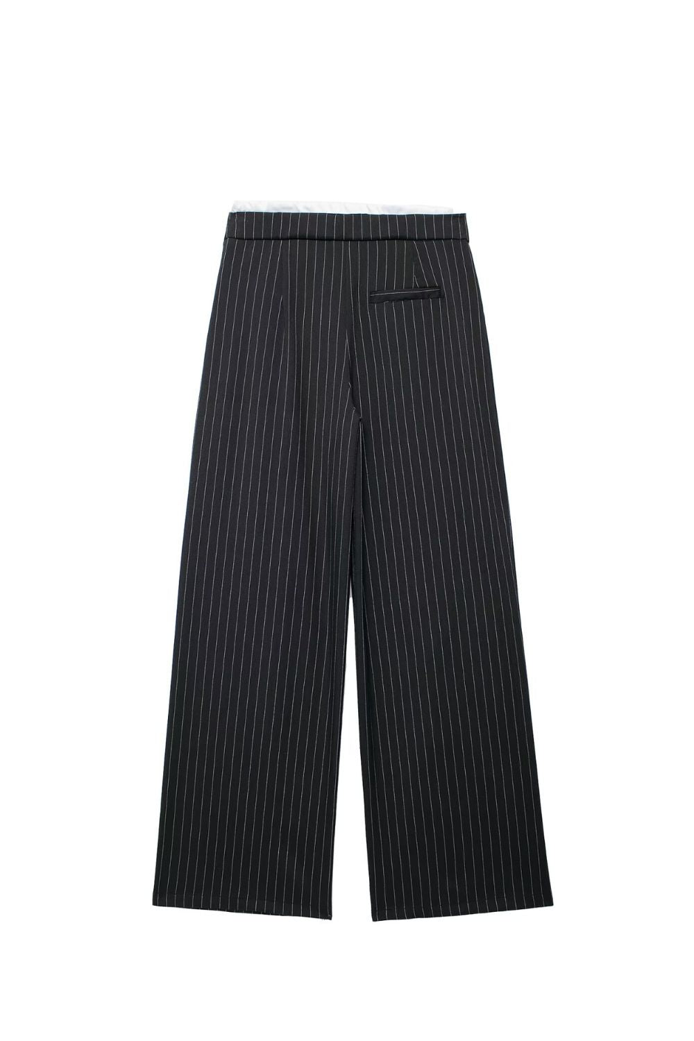 'Emily' Paneled Design Straight-Leg Pants