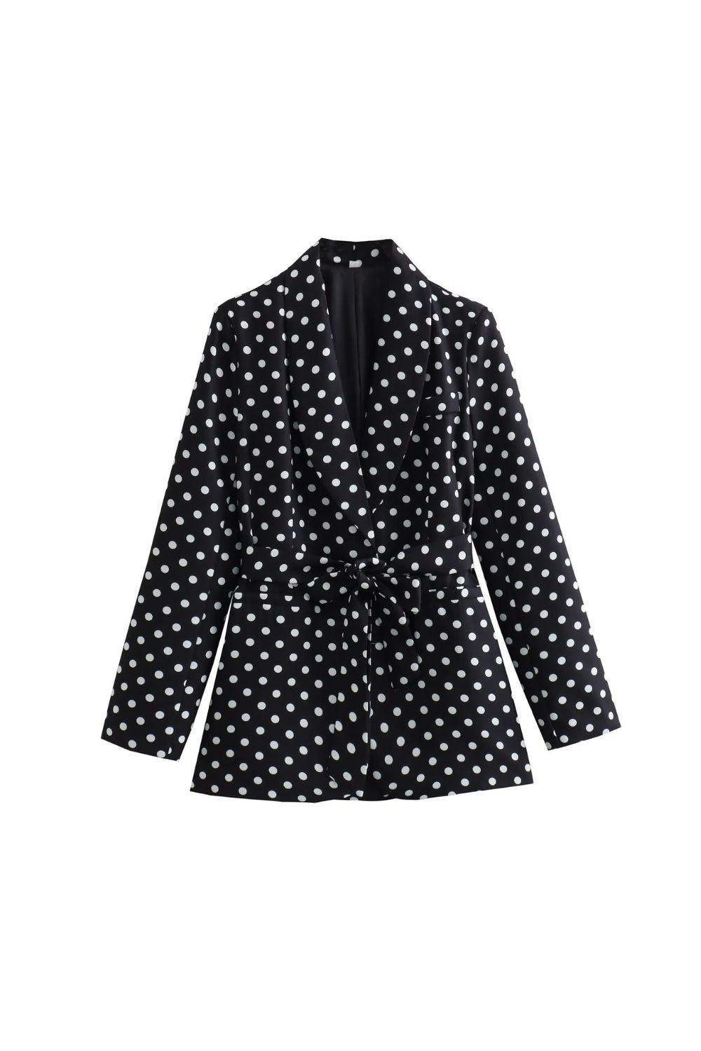 ‘Amelia’ Polka Dot Blazer & High-Waist Pants Suit Set (Sold Separately)
