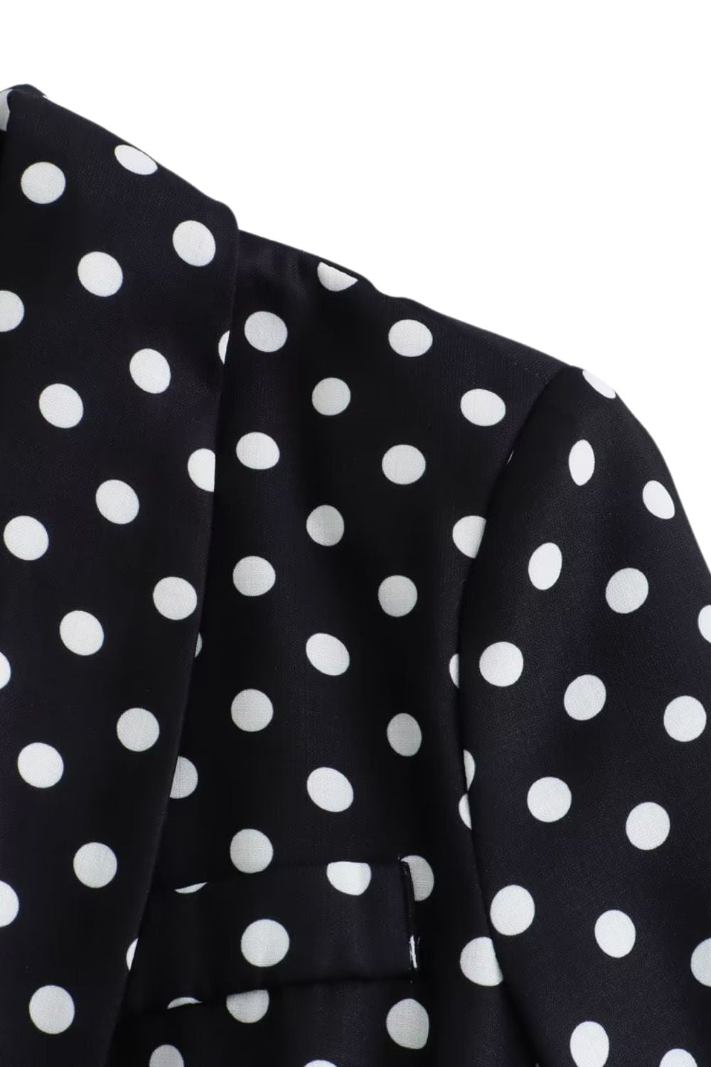 ‘Amelia’ Polka Dot Blazer & High-Waist Pants Suit Set (Sold Separately)