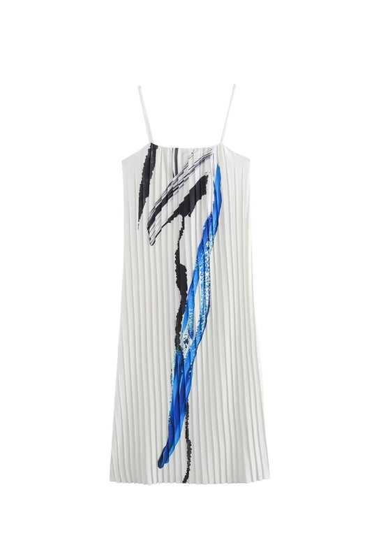 ‘Poppy’ Ruched Halterneck Ruffle Dress