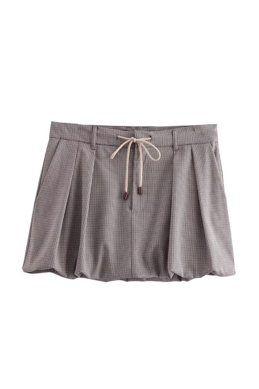 'Lydia' Lantern Mini Skirt