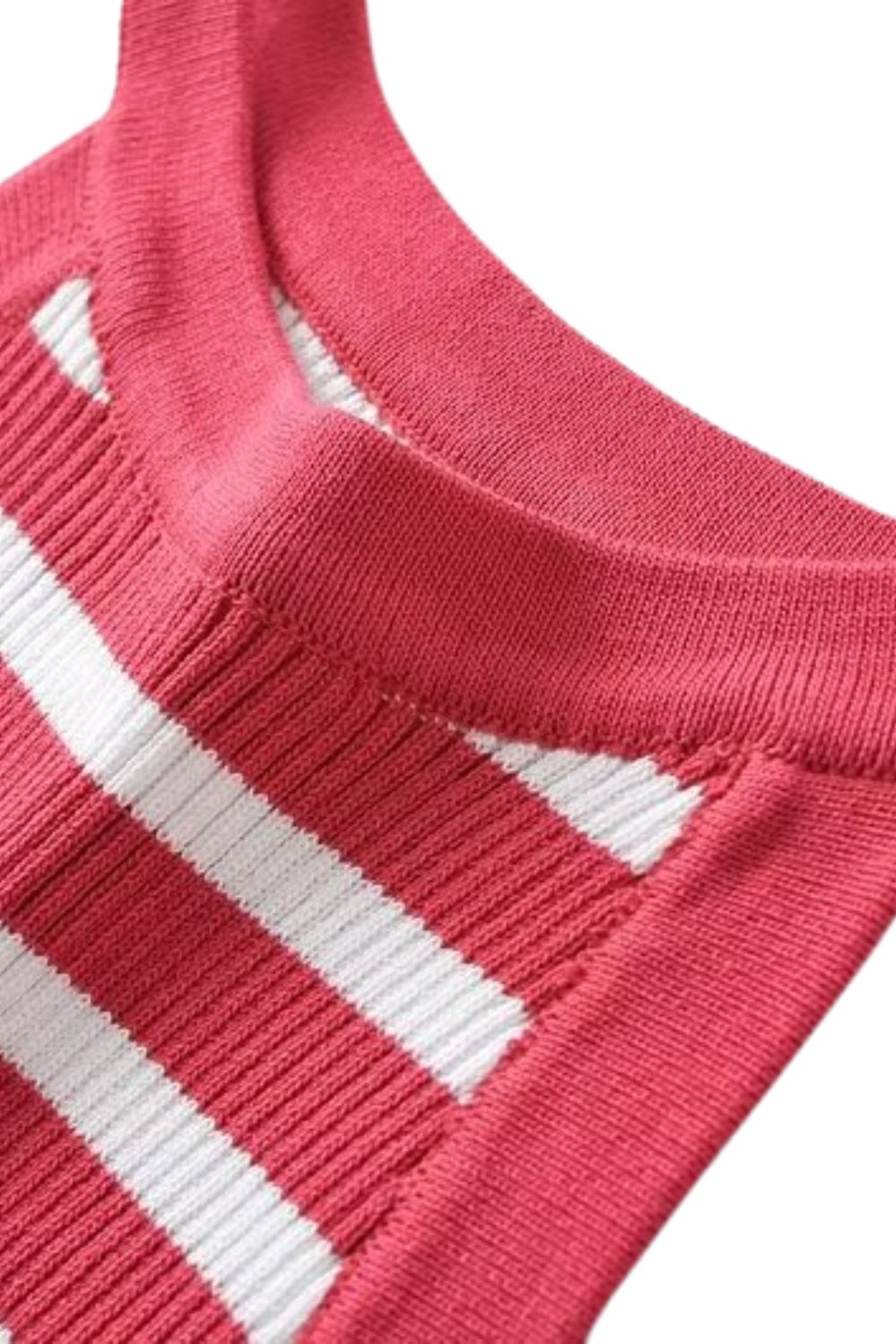 'Inga' Sleeveless Knit Halter Top