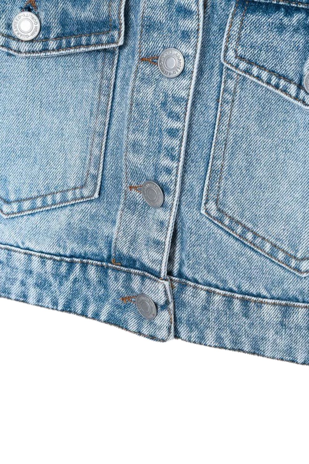 ' Jordan'  Collared Long-Sleeve Denim Jacket