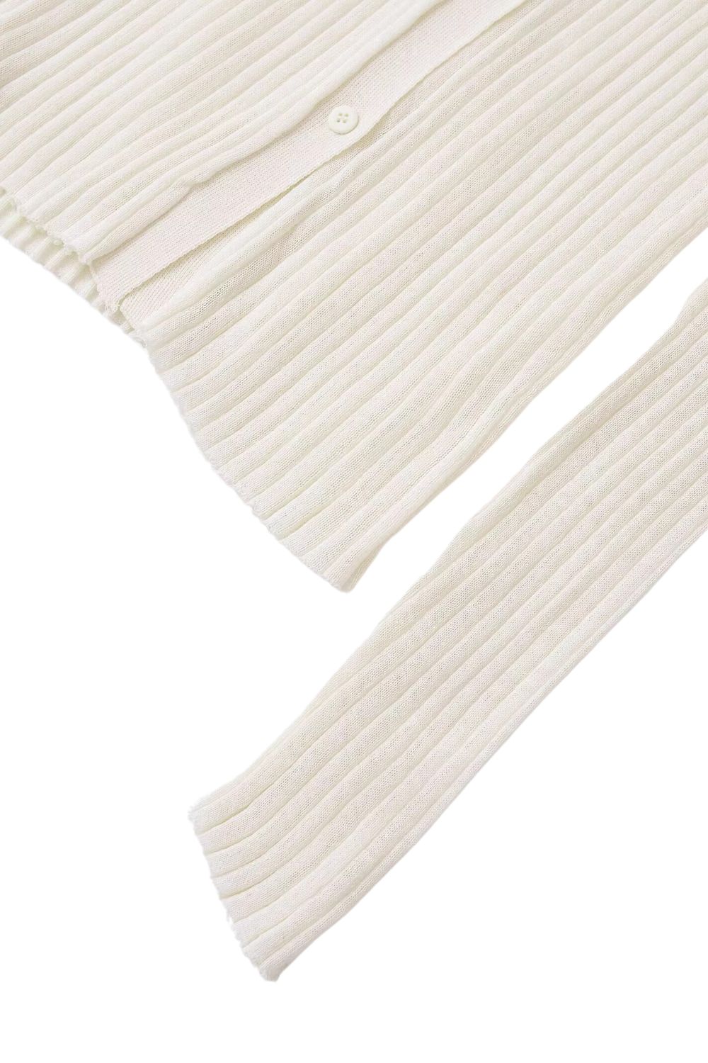 'Scarlett' Ribbed Collar Long Sleeve Knit Cardigan