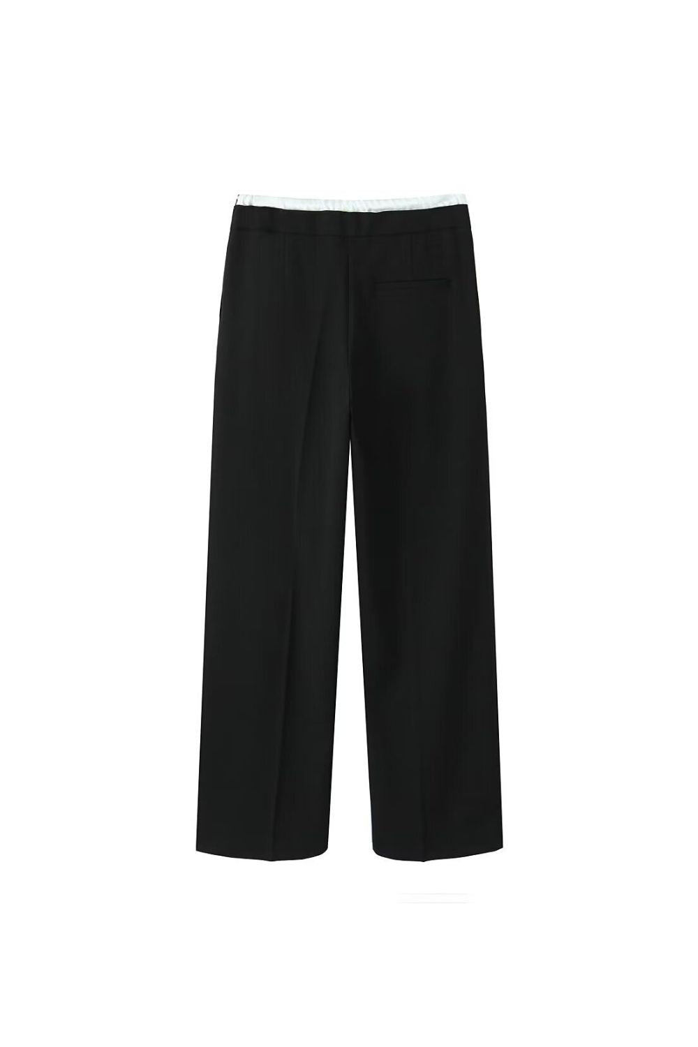 'Emily' Paneled Design Straight-Leg Pants