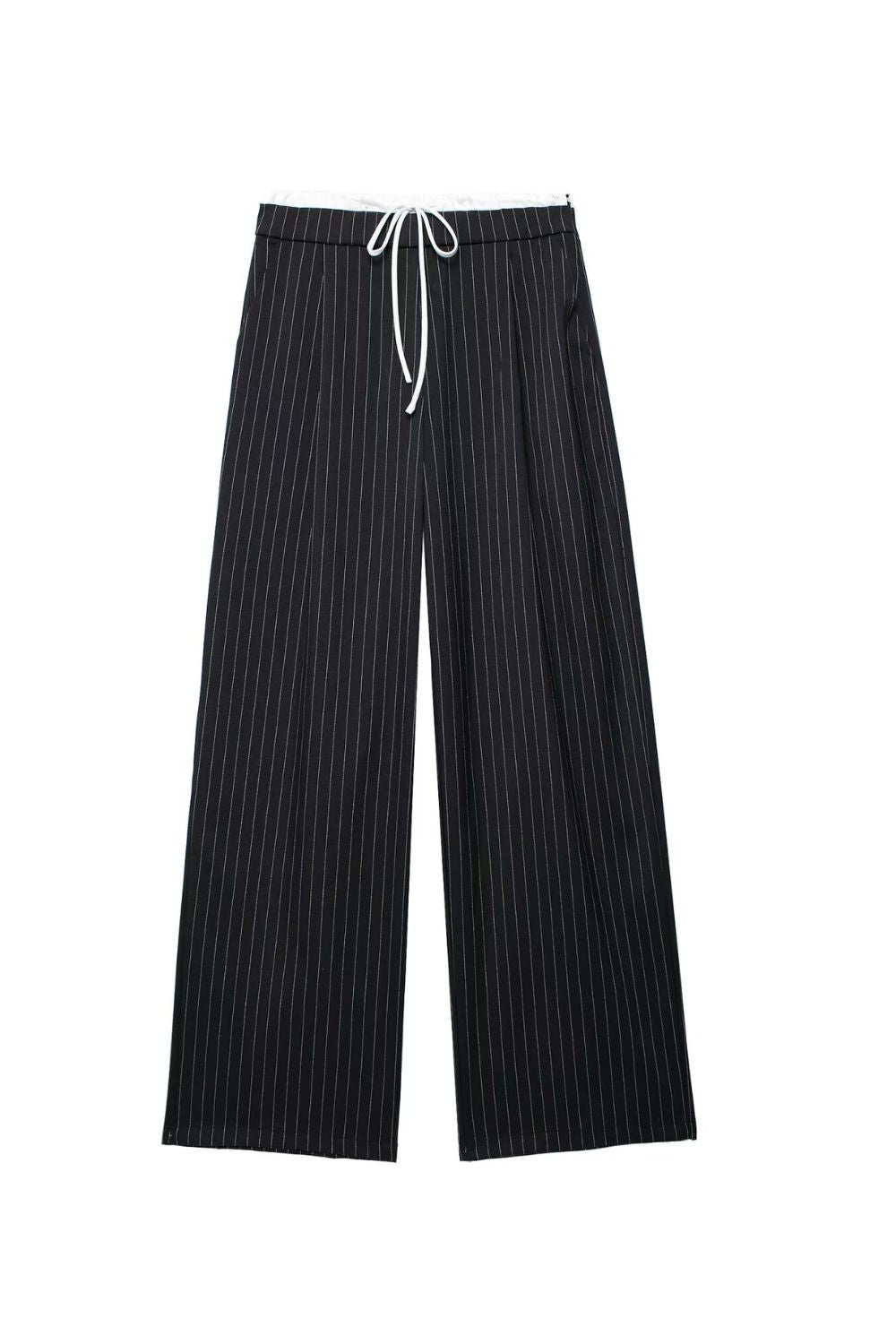 'Emily' Paneled Design Straight-Leg Pants