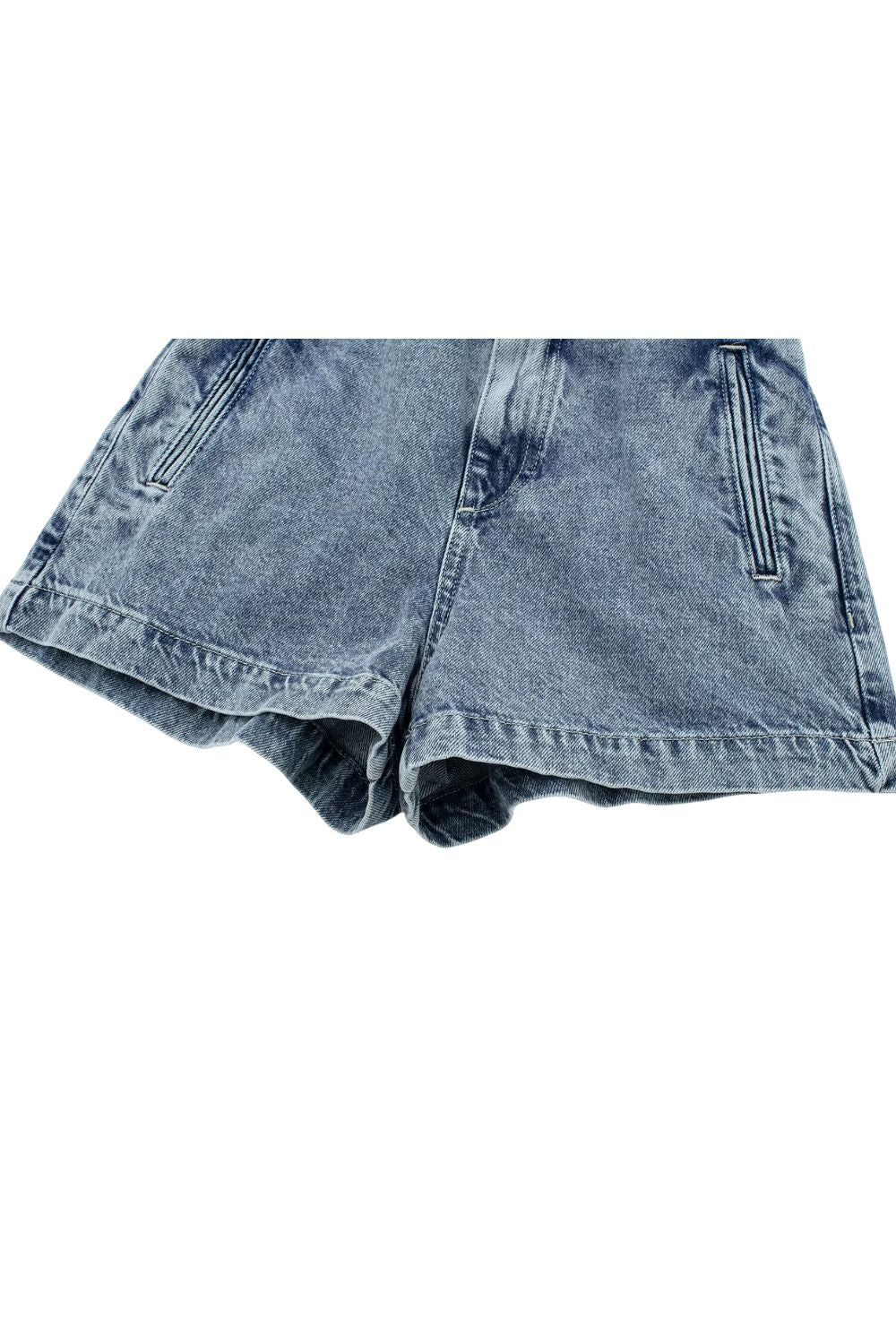 ' Daniel ' Denim Vest & High-Waist Shorts Combo (Sold Separately)